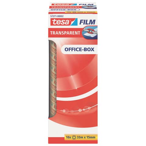 TESA Klebefilm tesafilm® Office-Box, 33mx15mm, 10 Rollen, transparent