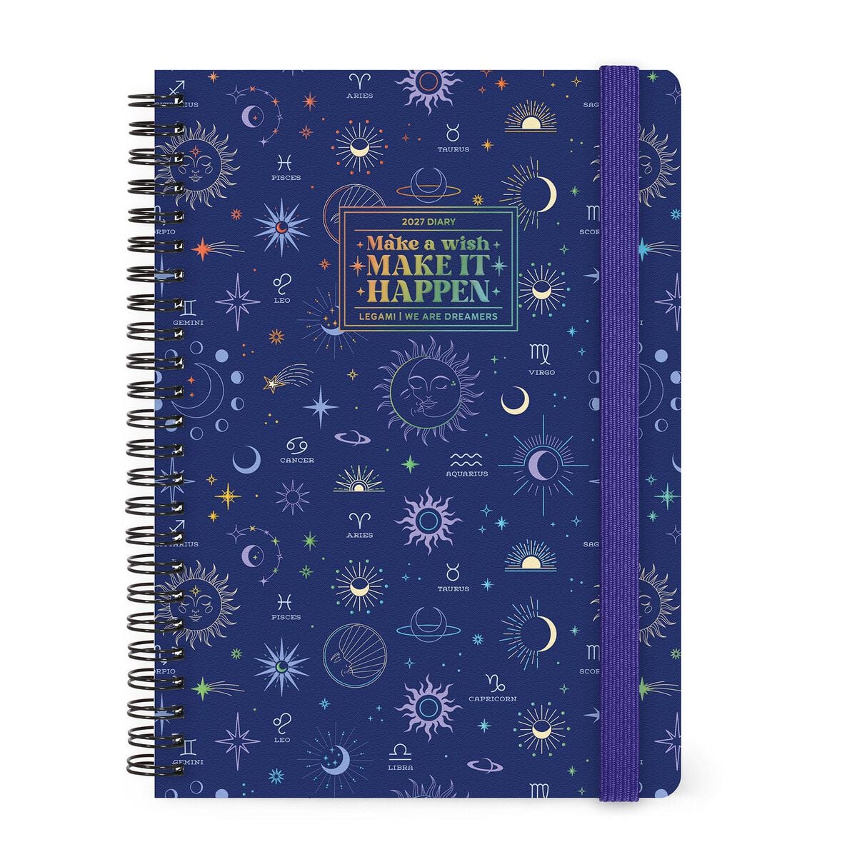 Legami 12-Month Spiral-Bound Weekly Diary Large „Celestial“ – 2027
