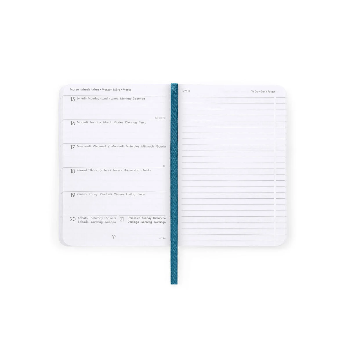 Legami 16-Monats Wochenplaner 2027 - Travel stickers - Small