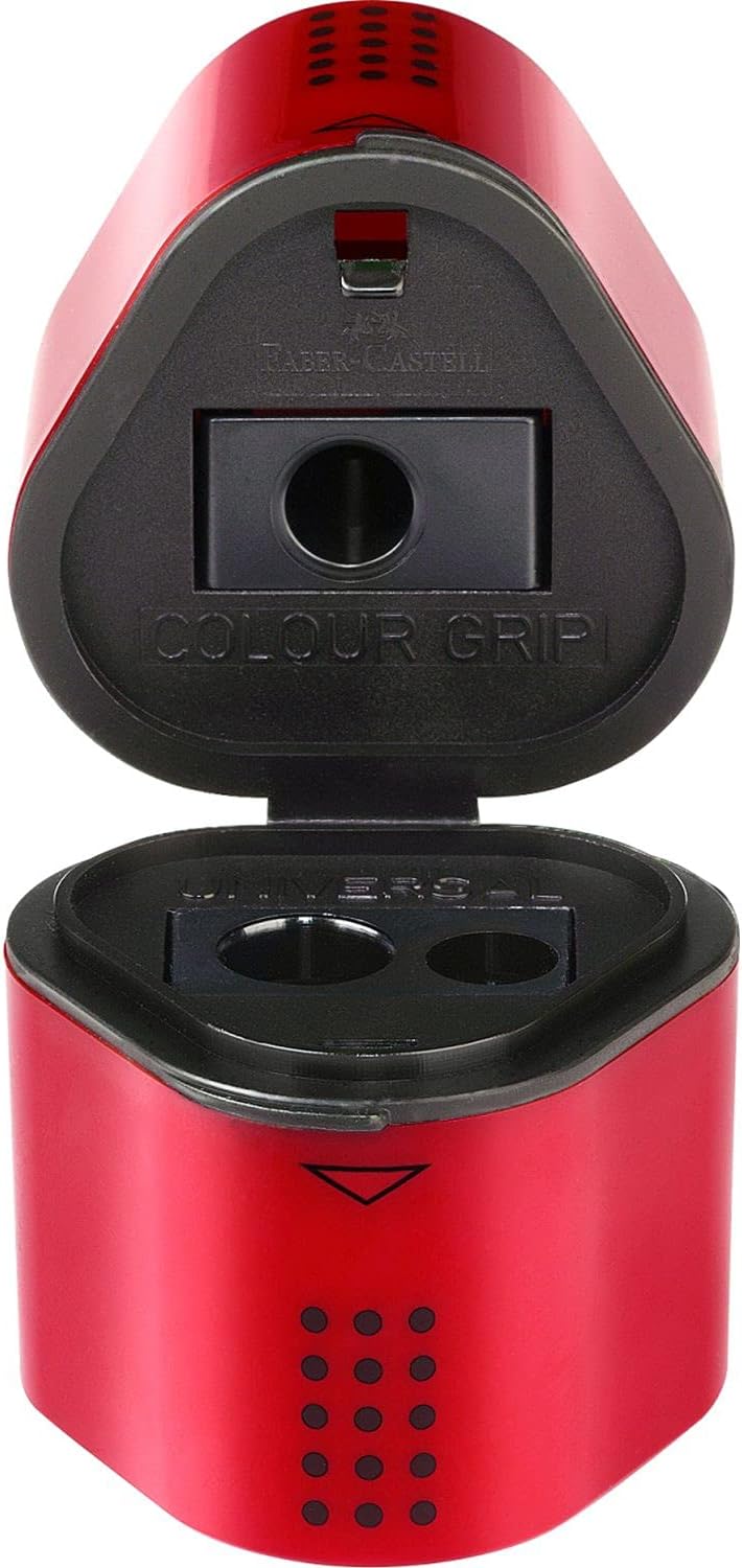 FABER-CASTELL Bleistiftspitzer Anspitzer Dosenspitzer für Standard und Jumbo Stifte