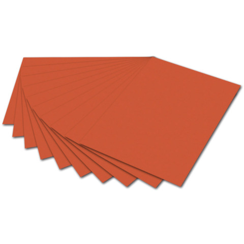 FOLIA Fotokarton, 50 x 70 cm, 300g/m², dunkelorange