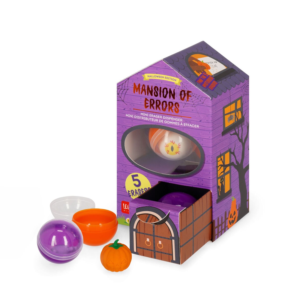 Legami Mini-Radiergummispender - Mansion of Errors - Halloween