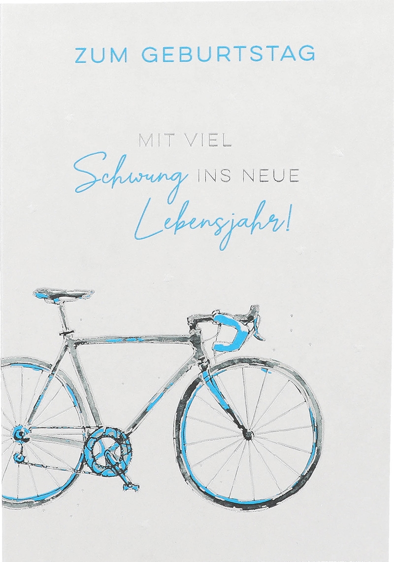 C'est la Vie Klappkarten - Zum Geburtstag Mit viel Schwung ins... 017