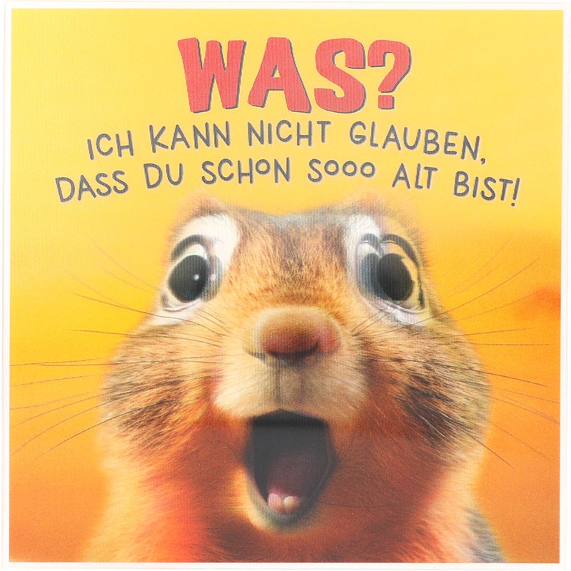 3D Musikkarte quadratisch - 015 - "WAS? Ich kann nicht glauben, dass du..."