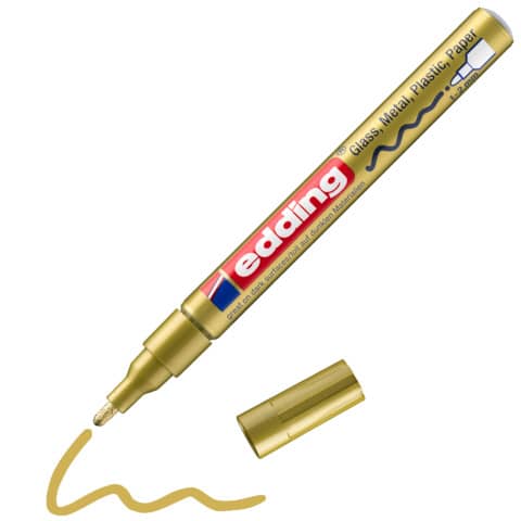 edding Glanzlackmarker 751, 1-2mm, Rundspitze, gold