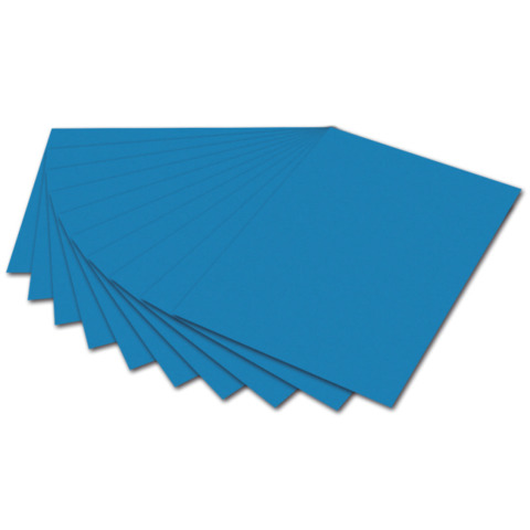FOLIA Fotokarton, 50 x 70 cm, 300g/m², mittelblau