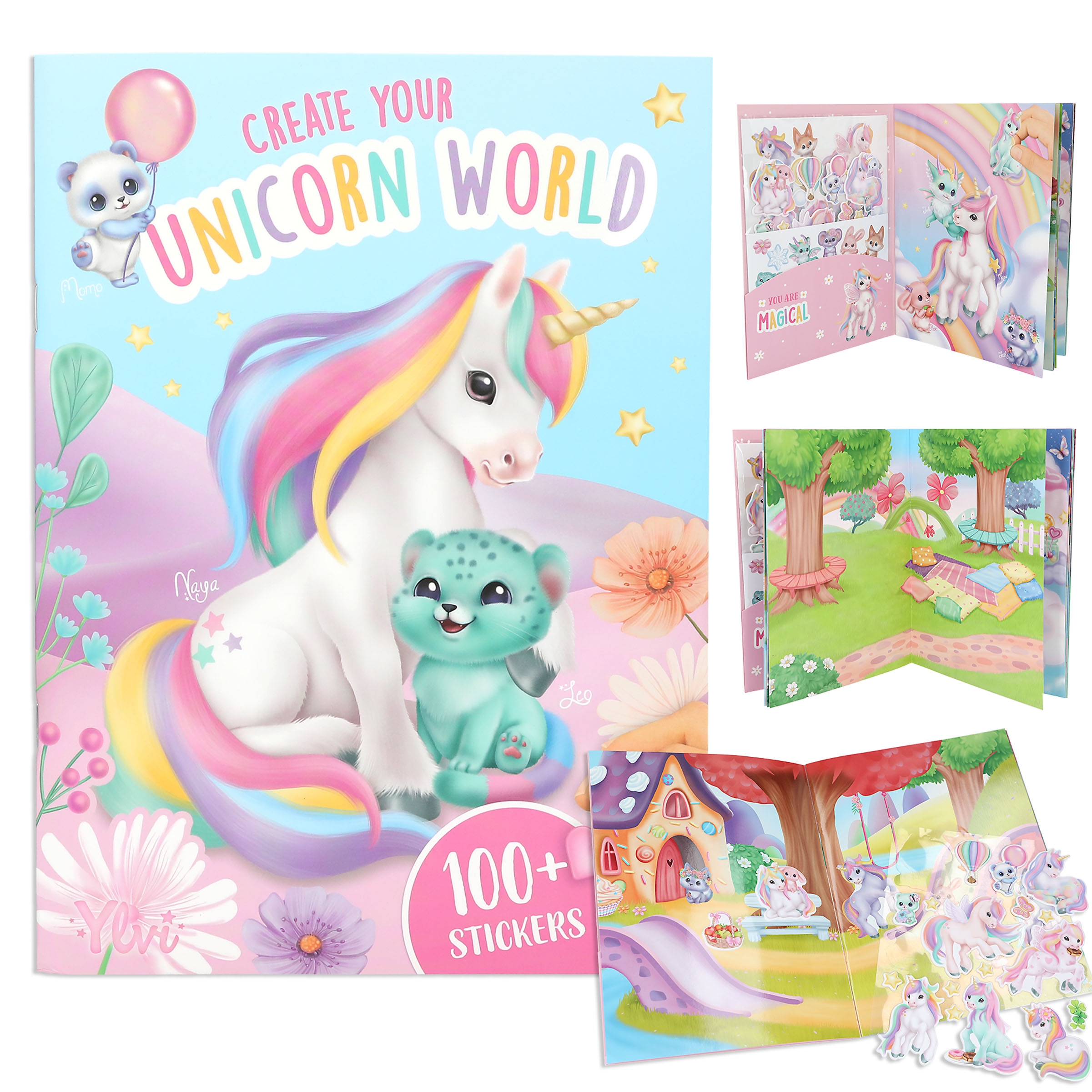 Ylvi - Create Your Unicorn World - 20 Seiten inkl. 6 Stickerbogen
