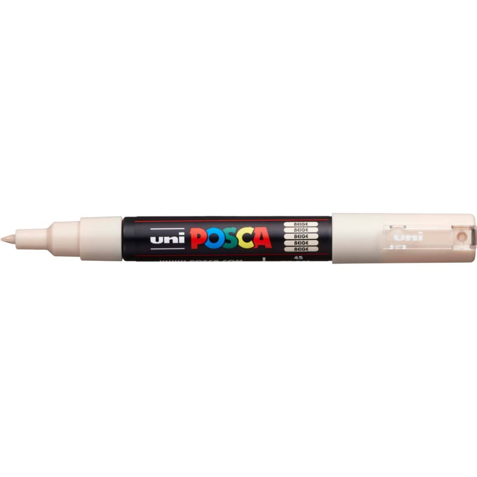 Uni-Posca Acrylstift PC-1MC, Pigmentmarker, Rundspitze, 0.70 mm - Beige