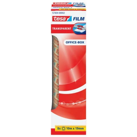 TESA Klebefilm tesafilm® Office-Box, 10mx19mm, 8 Rollen, transparent