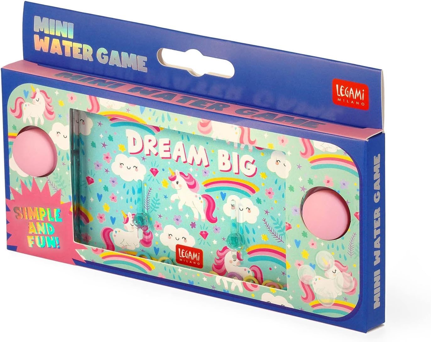 Legami Mini-Wasserspiel mit Ringen - Motiv: Einhorn