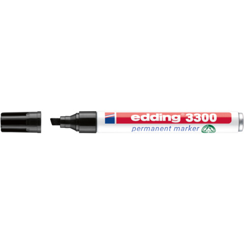 edding Permanentmarker 3300, Keilspitze, nachfüllbar, 1-5mm, schwarz