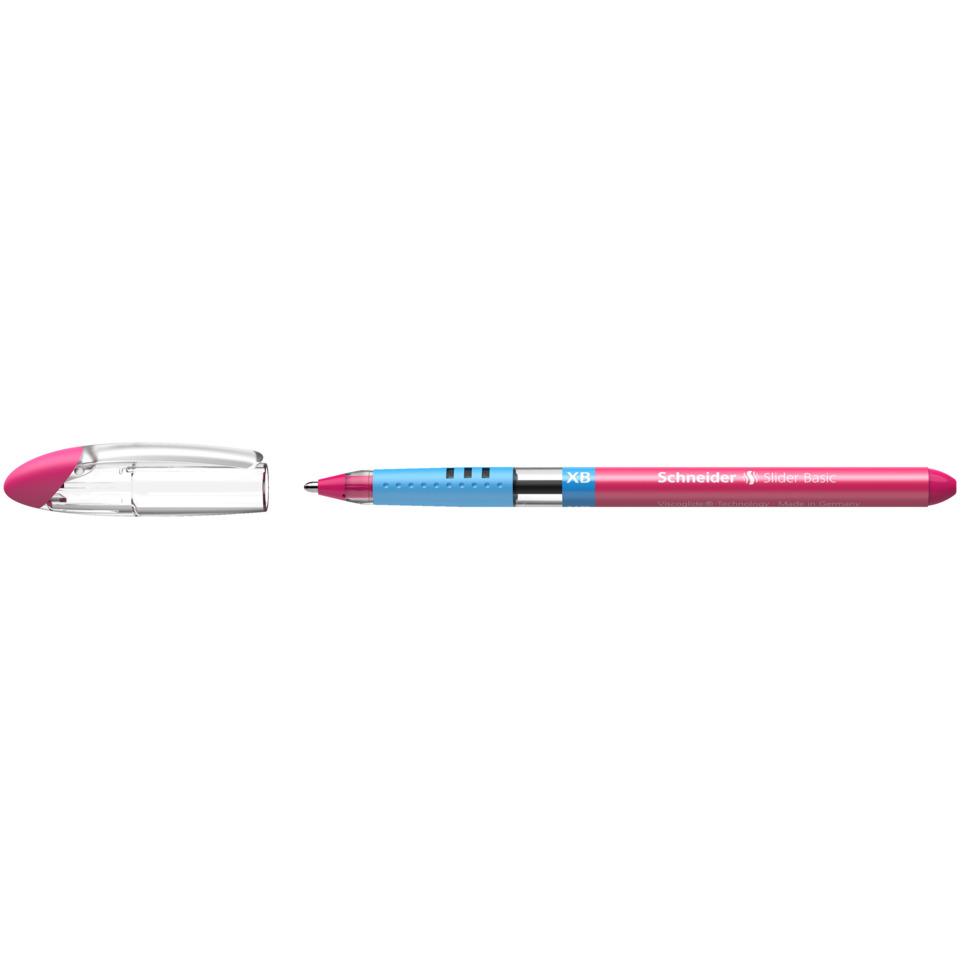 Schneider Slider Basic Kugelschreiber mit Kappe, XB, pink