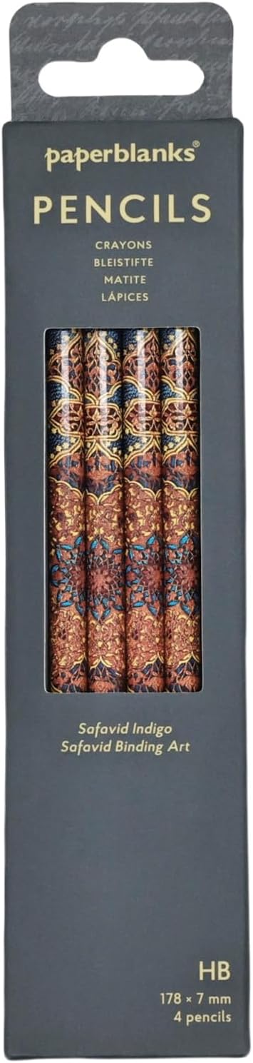 paperblanks Bleistifte - Safawidisch Indigo (4er-Pack)