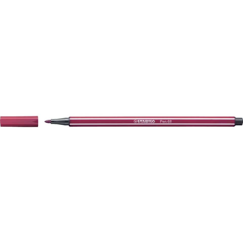 STABILO Filzstift Fasermaler Pen 68,  1mm, 68/19. Fabre: purpur