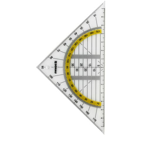 DONAU Geometriedreieck, 16cm, Blister
