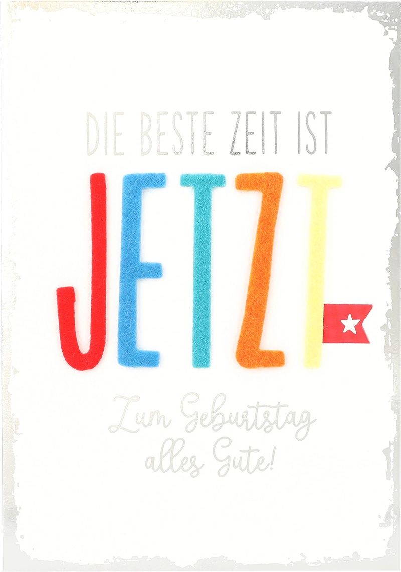Elegance Klappkarten 014 - Die beste Zeit ist jetzt ... Elegance Klappkarten 014 - Die beste Zeit ist jetzt ...