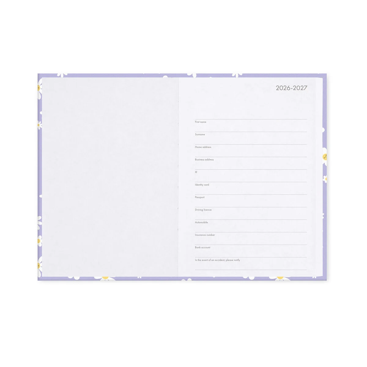 LEGAMI 16-Monats Tagesplaner 2027 - Daisy Lilac - Medium
