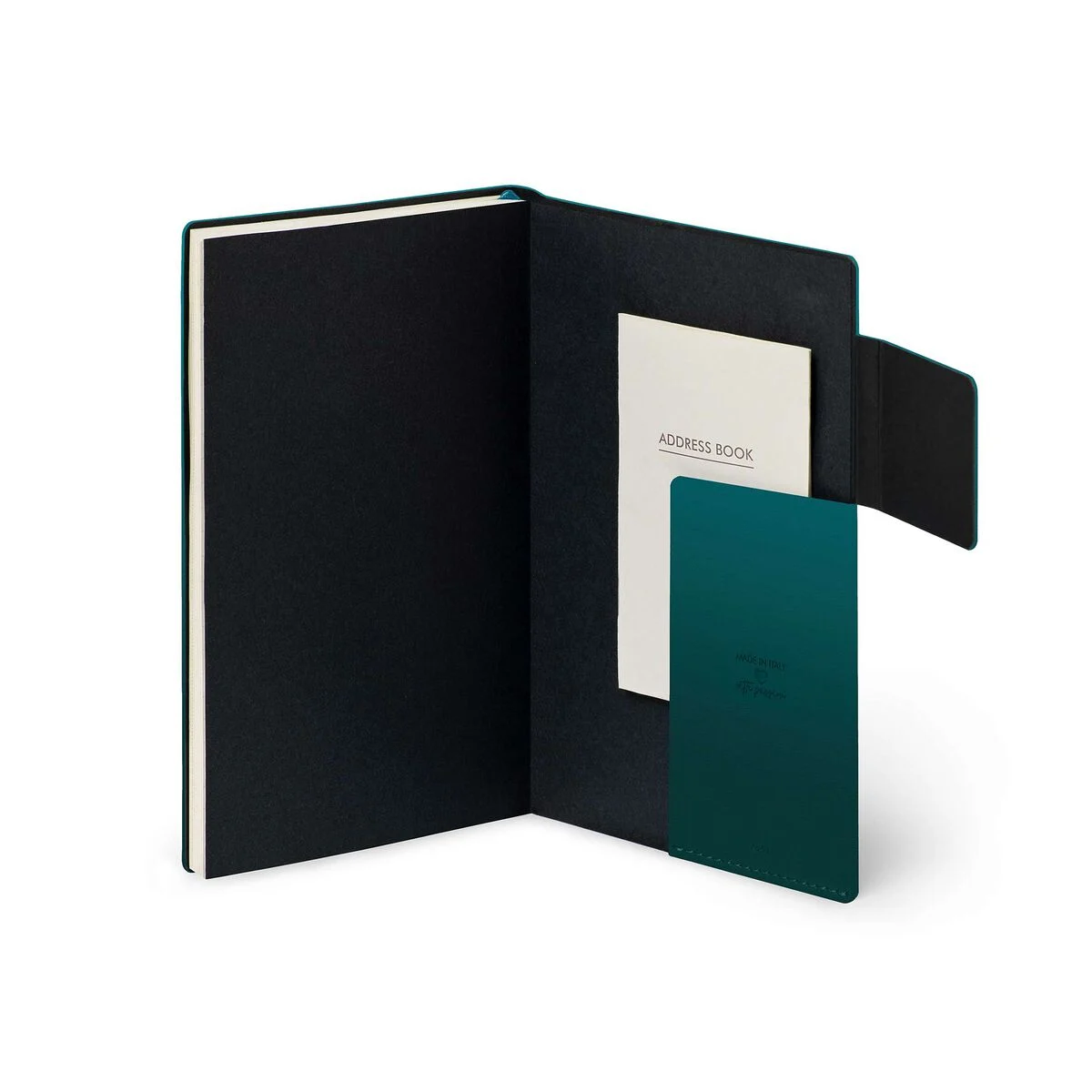 Legami Medium Weekly Diary mit Notizbuch „Deep Teal“ – 2028