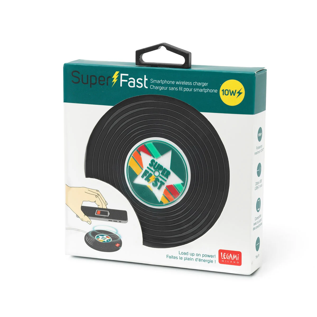Legami Super Fast - kabellose Ladestation - Vinyl Music