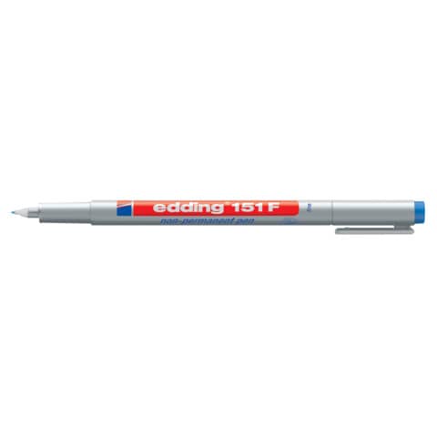 edding Folienstift 151F non-permanent, 0,6mm, blau