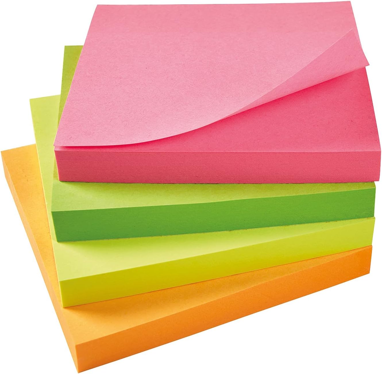 Q-CONNECT Haftnotizblock Quick Notes, 400 Blatt, 1 Stück, 76x76mm, sortiert