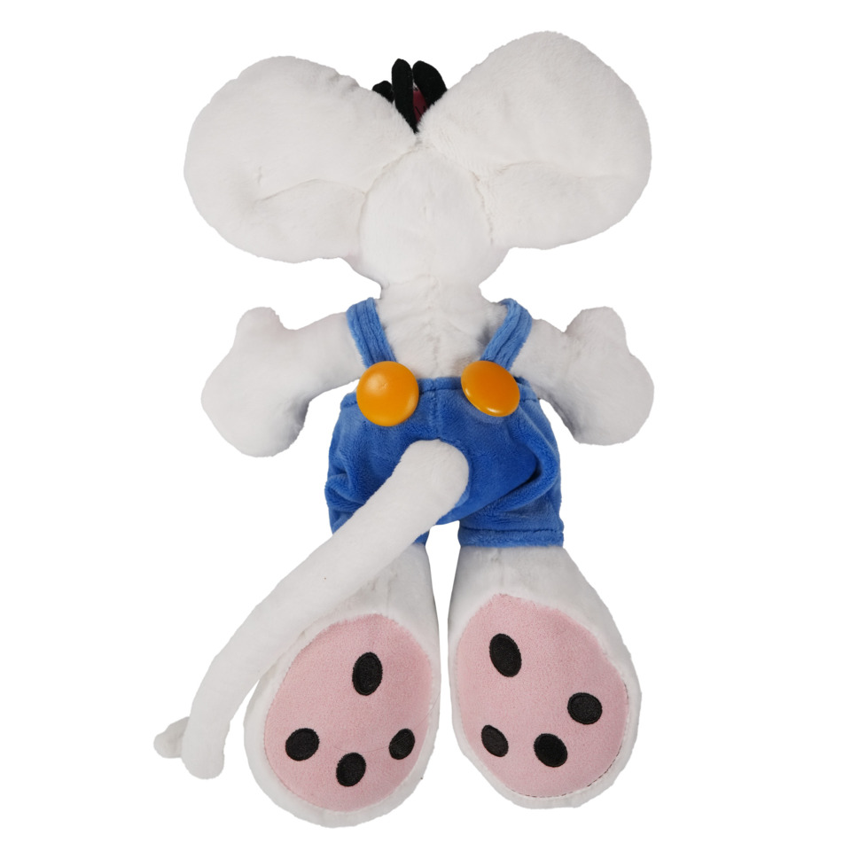 Diddl Plüschfigur mit Latzhose, 30 cm, blau