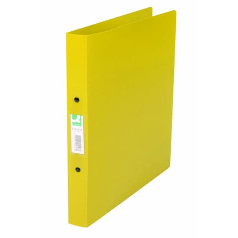 Q-CONNECT Schulordner, A4, 2-Ring, 25mm, PP, transluzent gelb