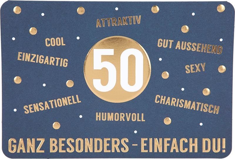 Kunterbunt Klappkarte 045 - 50 Attraktiv cool einzigartig ...