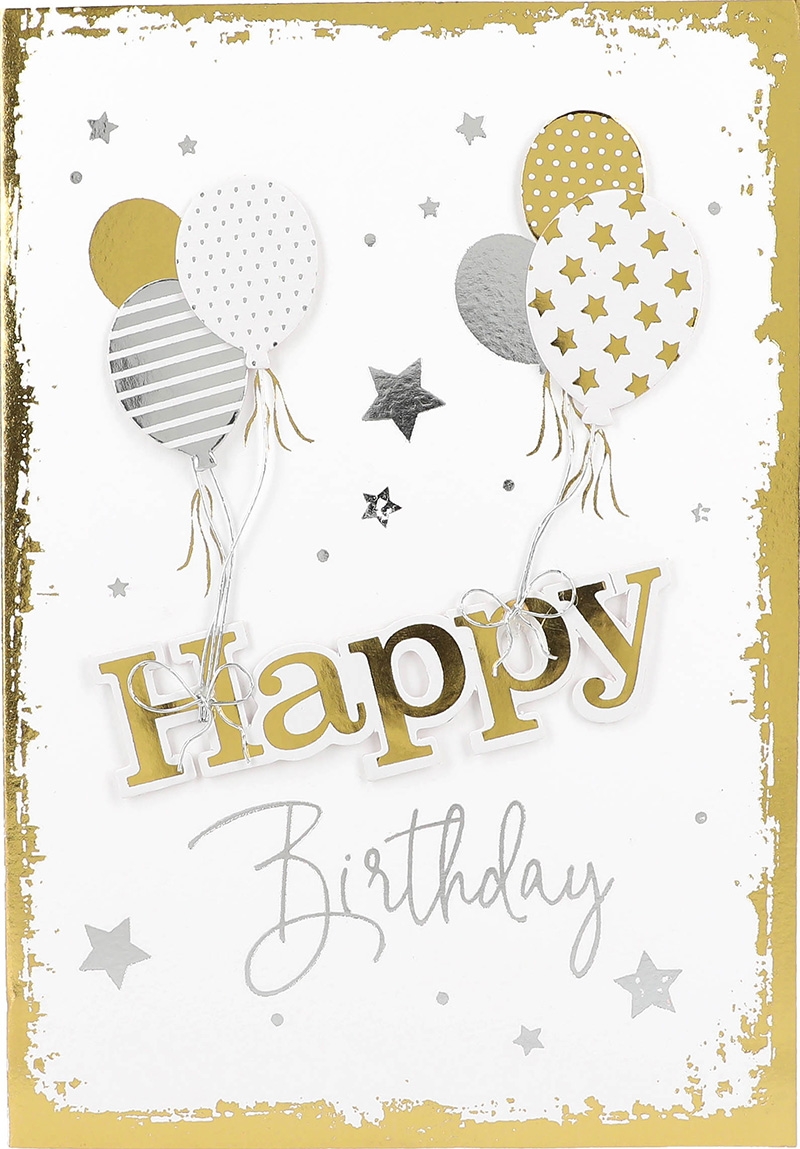 Elegance Klappkarten 054 - Happy Birthday Elegance Klappkarten 054 - Happy Birthday