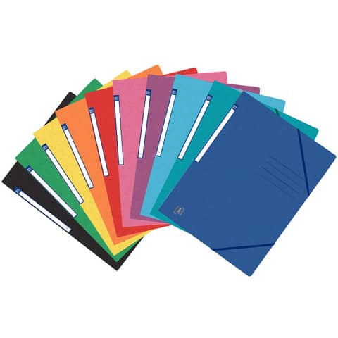 OXFORD Eckspanner Top File+, A4, Karton, sortiert