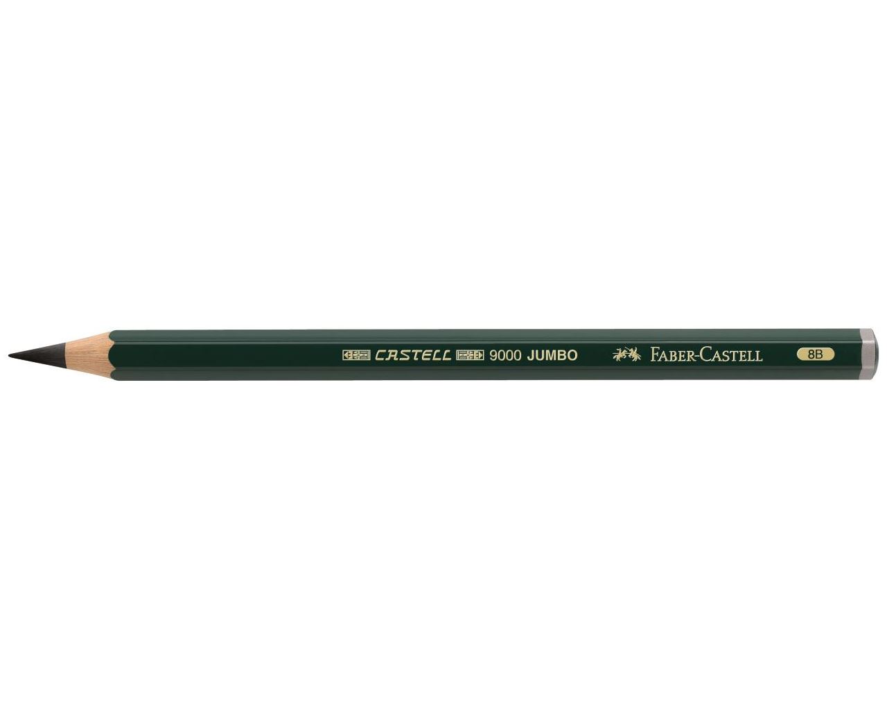 Faber-Castell Bleistift - Castell 9000 Jumbo - Härtegrad 8B