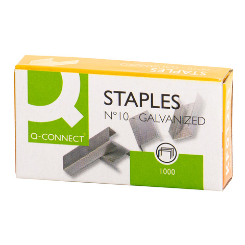 Q-CONNECT Heftklammern Nr.10, 1000 Stück, verzinkt
