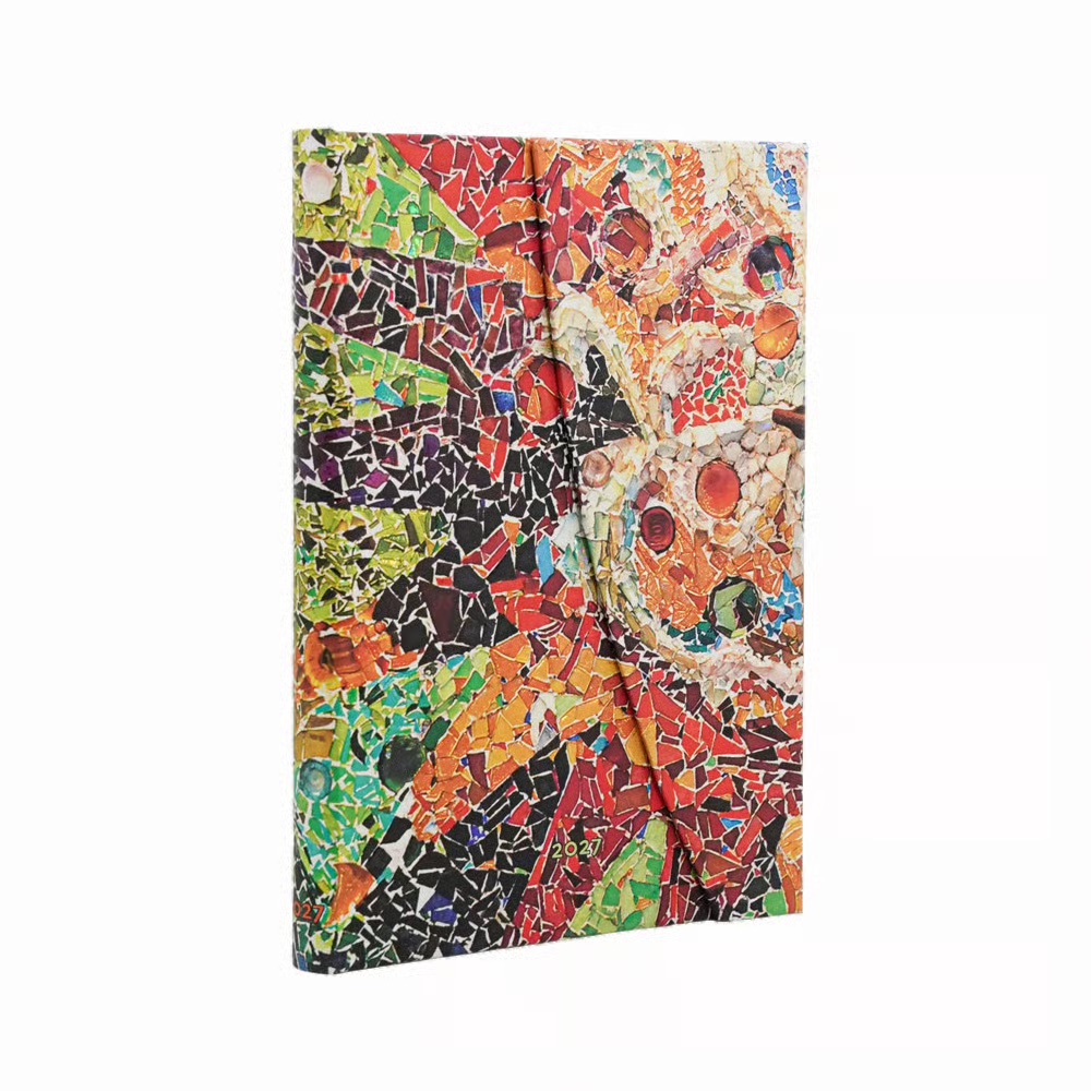 Paperblanks 2027 Gaudis Sonne Hardcover Midi Horizontal 12-Monatskalender
