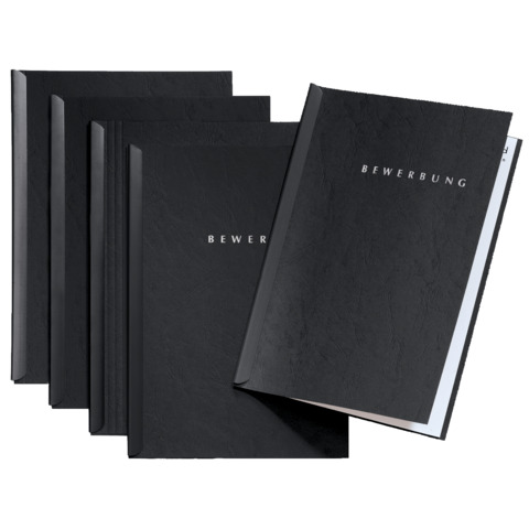 PAGNA Bewerbungsmappe Start, A4, 5 Stück, schwarz