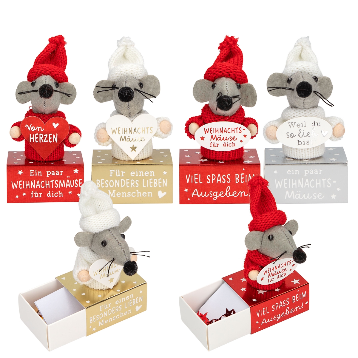 Depesche Weihnachtsmäuse - sortiert