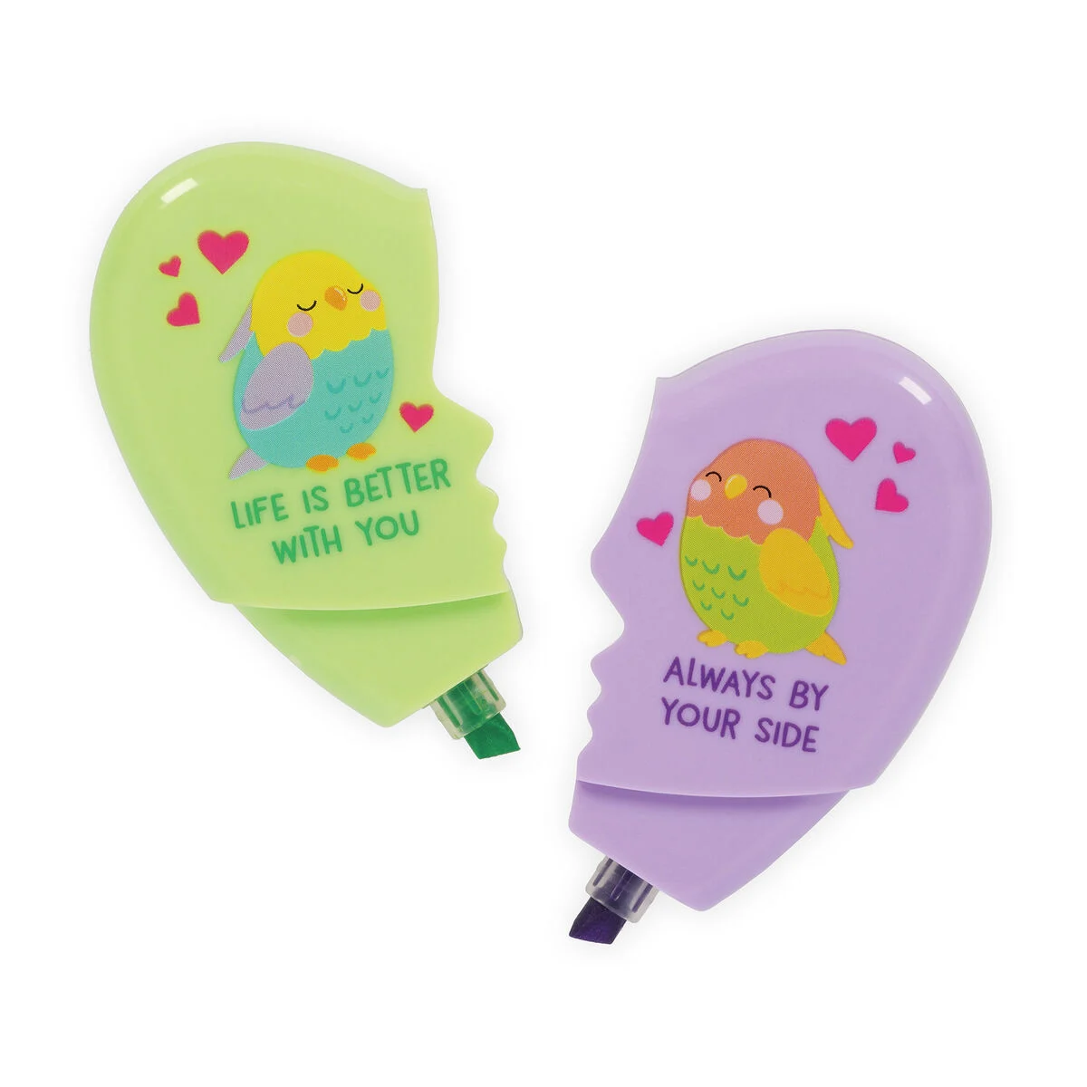 Legami - Heartlighter - Textmarker 2 in 1 - Love Birds - Better together