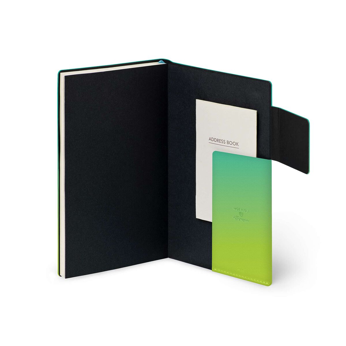 Legami Medium Weekly Diary mit Notizbuch „Shades of Green“ – 2028