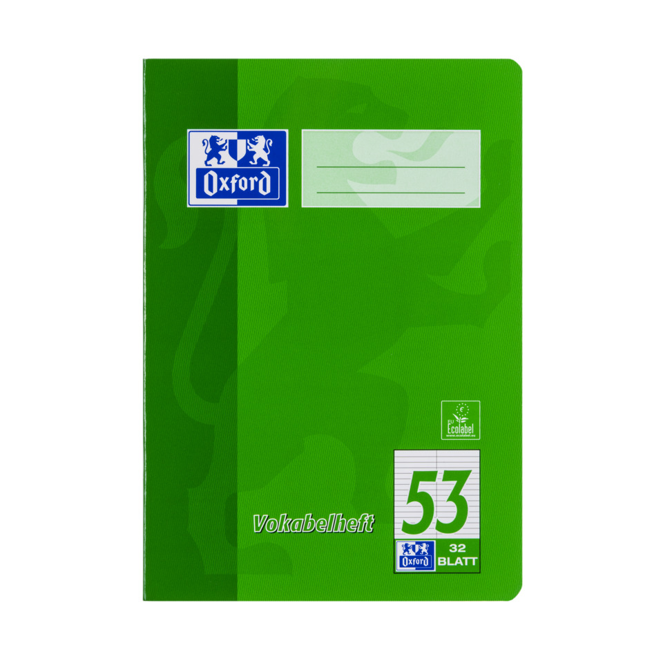 Oxford Vokabelheft, A5, 32 Blatt, Lin.53, liniert