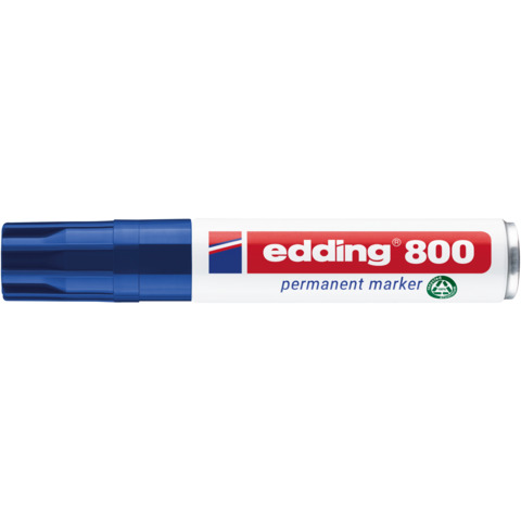 edding Permanentmarker 800, Keilspitze, nachfüllbar, 4-12mm, blau