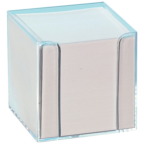 FOLIA Zettelbox, 9 x 9 x 9cm, glasklar
