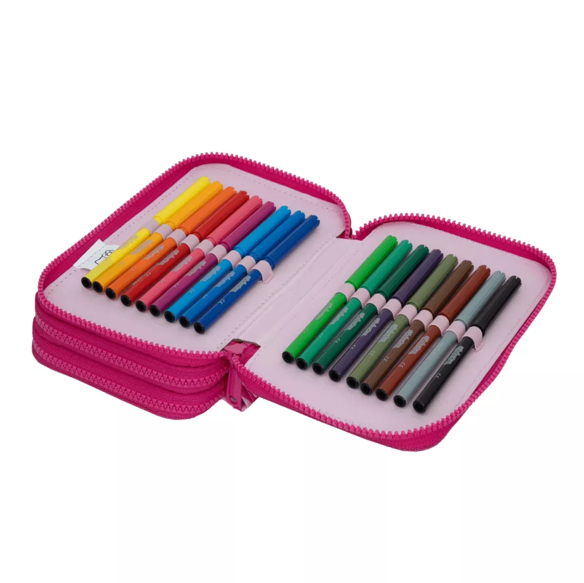 Coolpack JUMPER 3 gefülltes Etui Hello Kitty Sweet Leopard – 3 Fächer, 48-teilig