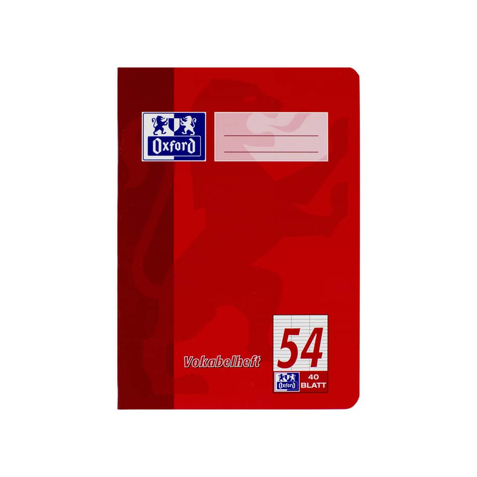 Oxford Vokabelheft, A5, 40 Blatt, Lin.54, liniert