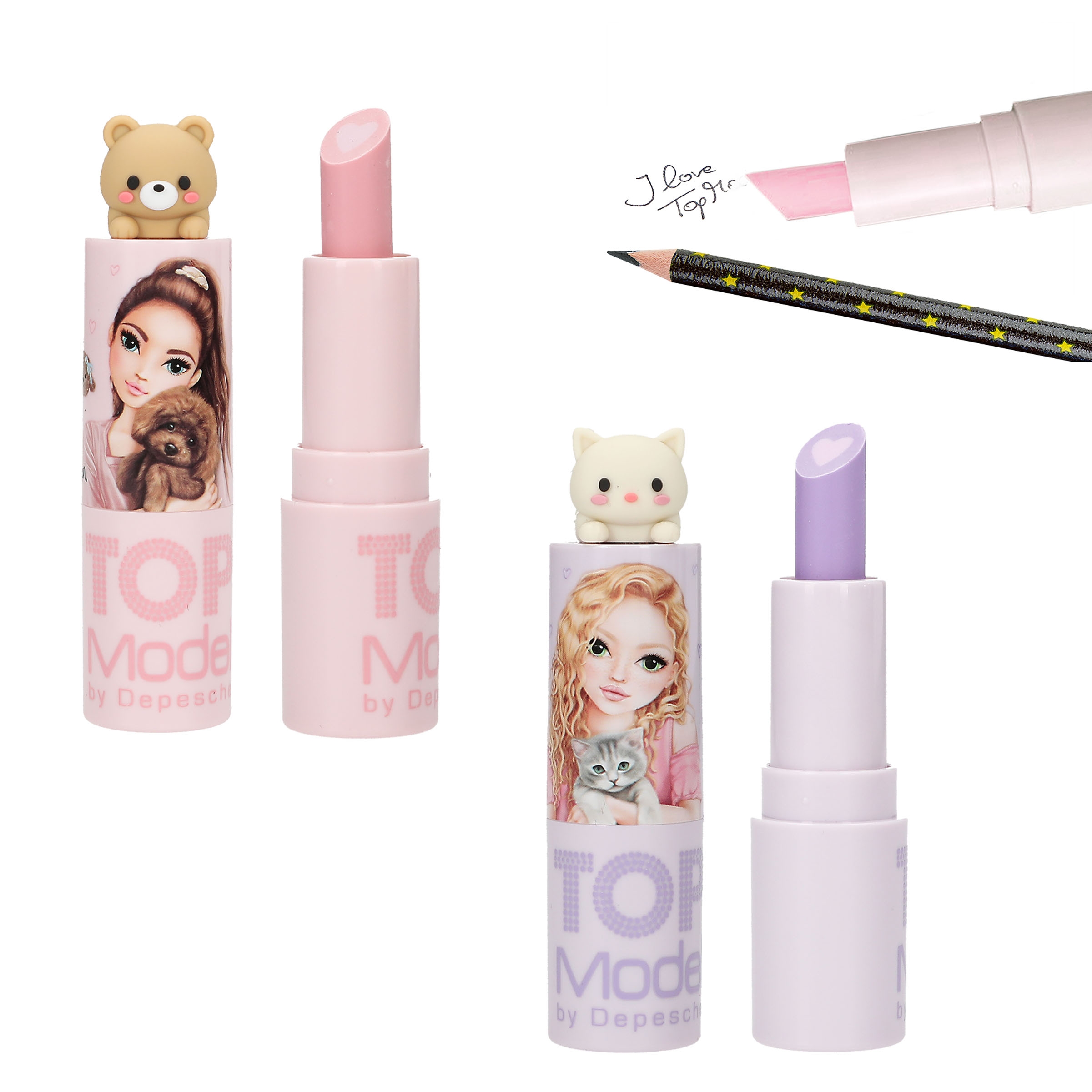 TOPModel Radierer-Lippenstift mit Topper (1 Stück)