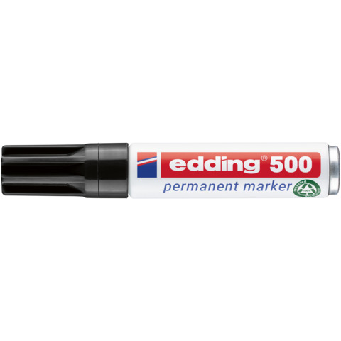 edding Permanentmarker 500, Keilspitze, nachfüllbar, 2-7mm, schwarz