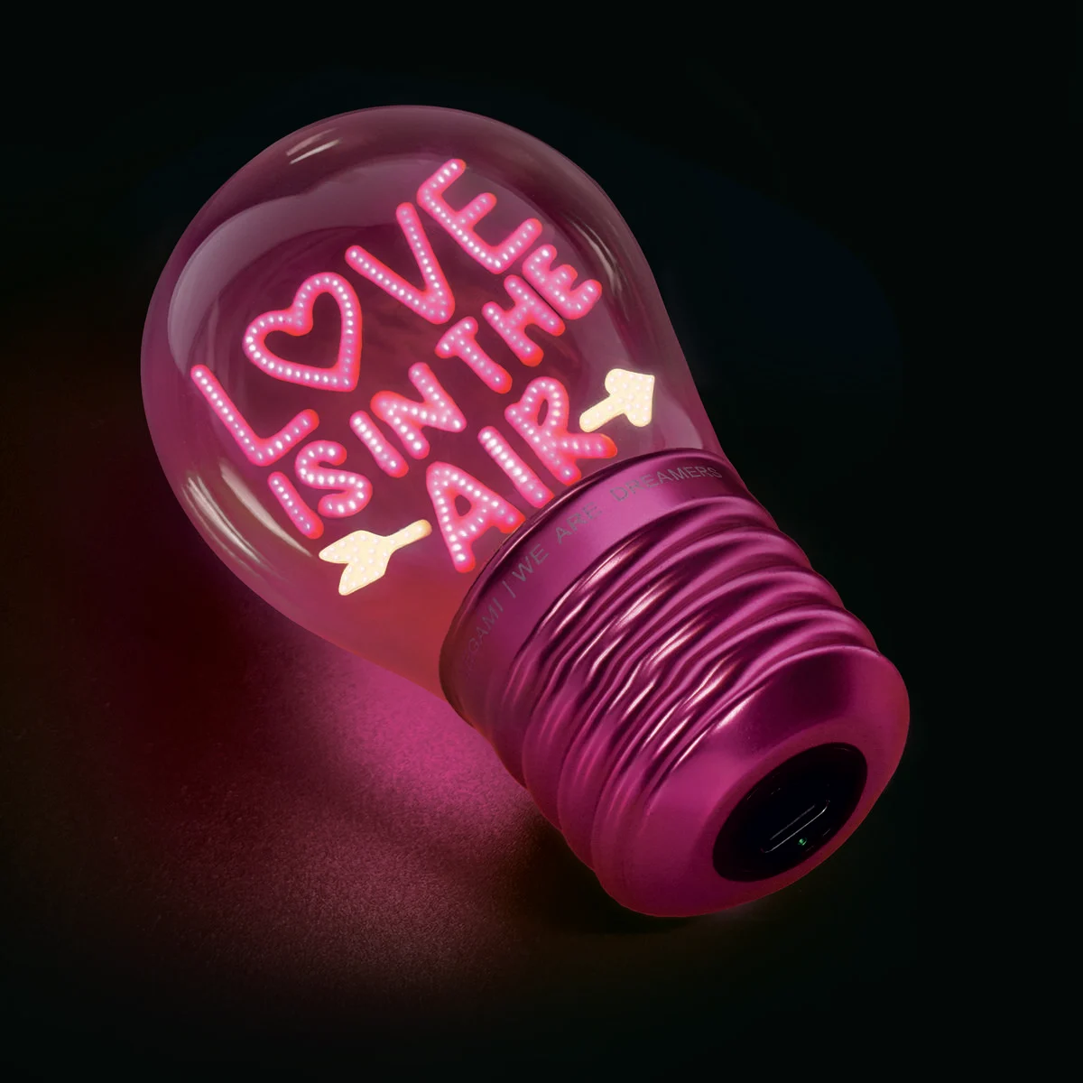 Legami - Bulb Fiction - Tischlampe in Glühbirnendesign - Love is in the air