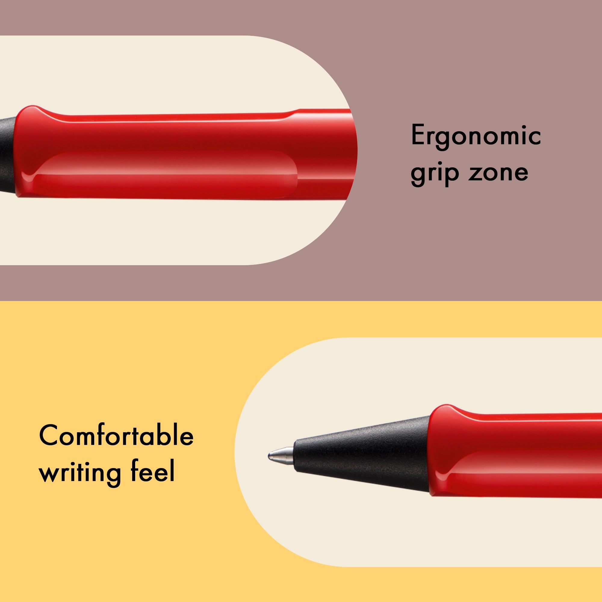 Lamy safari Kugelschreiber 216 - red - ergonomischer Griff, Großraummine M16