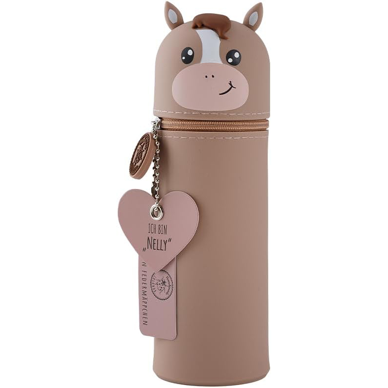 Lulubug Silikon - Federmäppchen - Motiv: Pferd Nelly