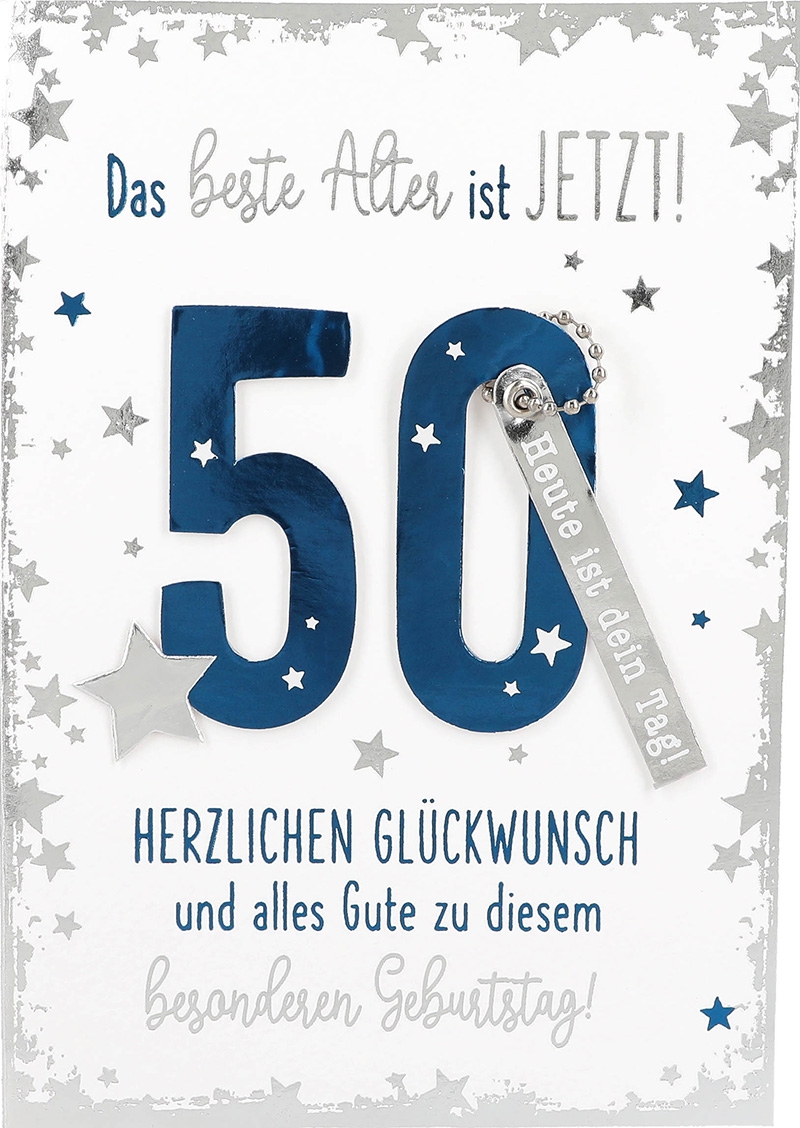 Elegance Klappkarten 006 - Das bester Alter ist JETZT! 50 ... Elegance Klappkarten 006 - Das bester Alter ist JETZT! 50 ...