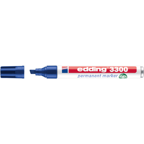 edding Permanentmarker 3300, Keilspitze, nachfüllbar, 1-5mm, blau