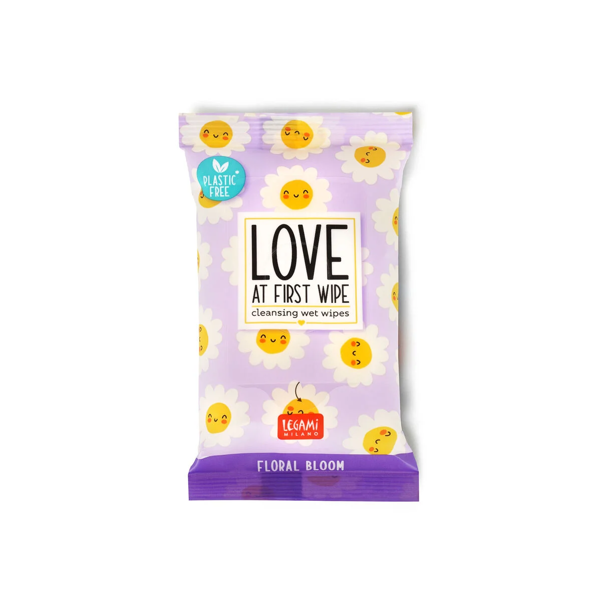 Legami Feuchttücher, 10 Stück - Daisy - Love at first Wipe